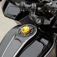 Tapón de gasolina de 12 puntas — Negro, Dorado