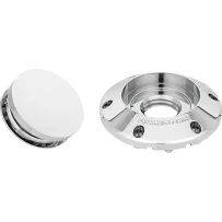 Pop-Up Gas Cap — Chrome