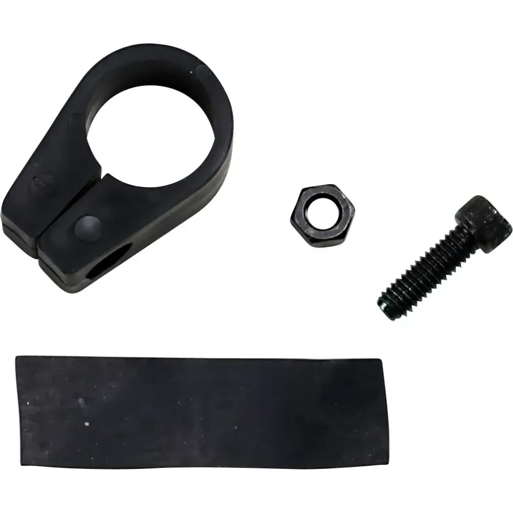 Abrazadera de cuadro — tubo de 1", negro