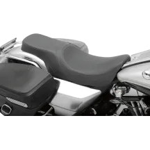 Predator 2-Up Seat — 30-1/2" overall length, fits Drag and most Harley-Davidson sissy bars, Black