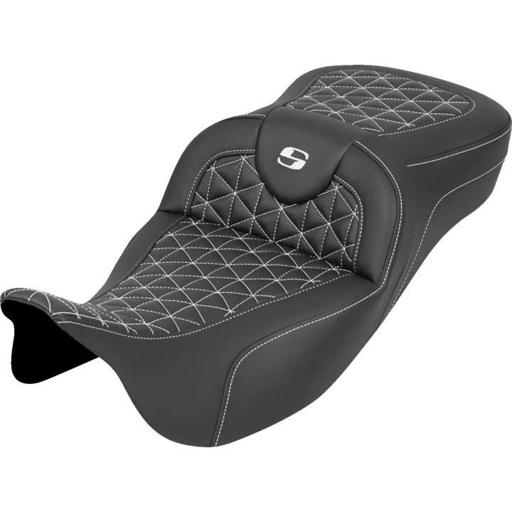 Asiento RoadSofa™ Tri Gripper — delantero 44,5 cm × 38 cm, lumbar 13,97 cm, negro