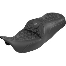 RoadSofa™ Tri Gripper Asiento — 78,74 cm largo total, 39,5 cm asiento conductor, Negro/Gris
