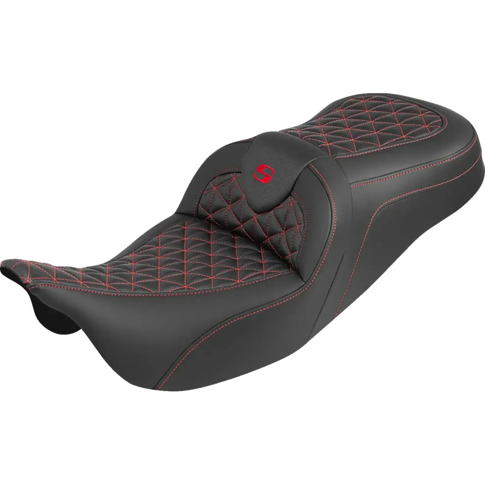 Asiento RoadSofa™ Tri Gripper — soporte lumbar 5-1/2", largo total 31", negro
