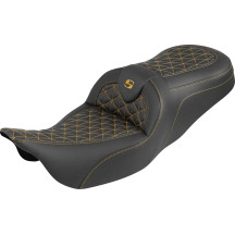 Asiento RoadSofa™ Tri Gripper — 78,74 cm largo total, 5,5" (13,97 cm) soporte lumbar, Negro