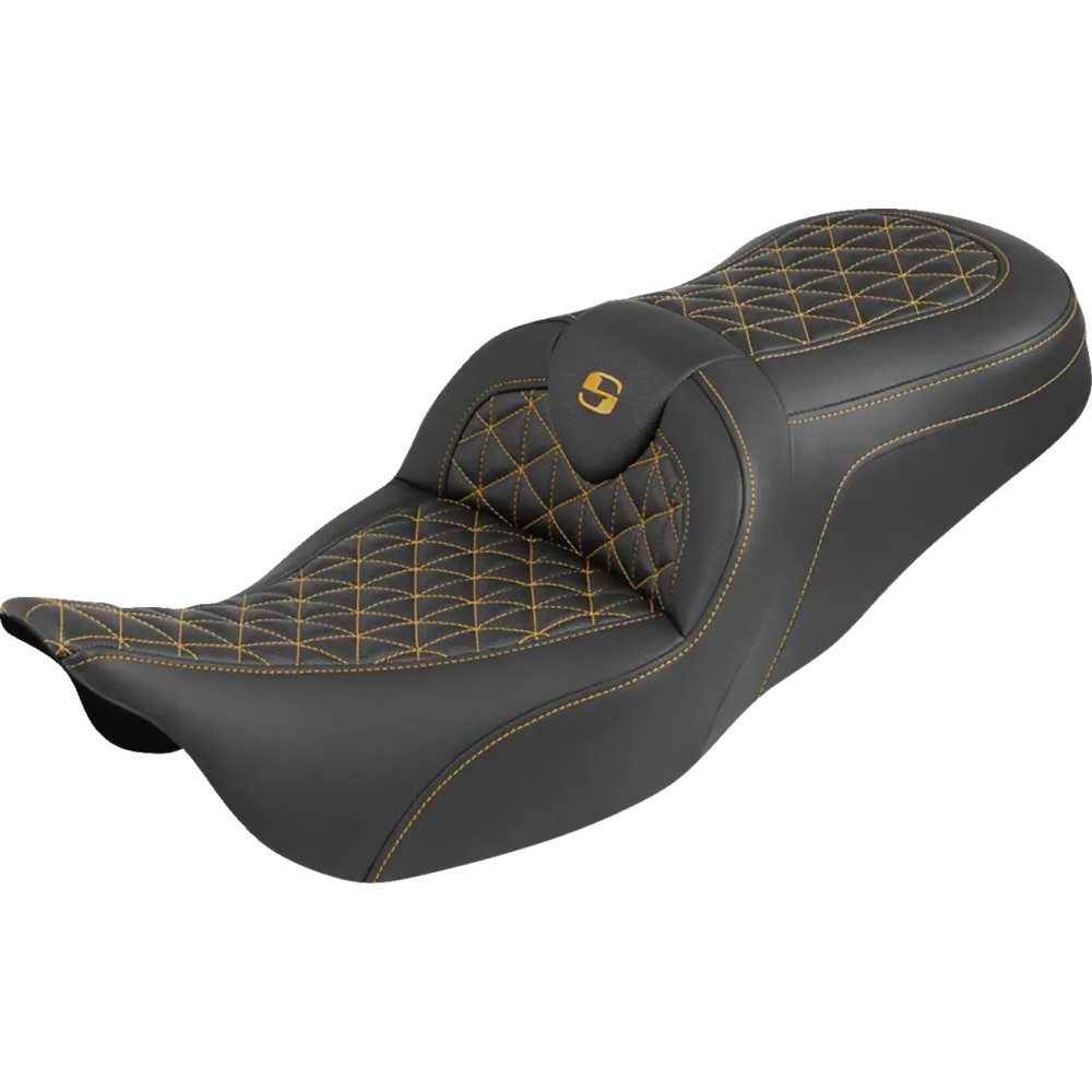 Asiento RoadSofa™ Tri Gripper — 78,74 cm largo total, 5,5" (13,97 cm) soporte lumbar, Negro