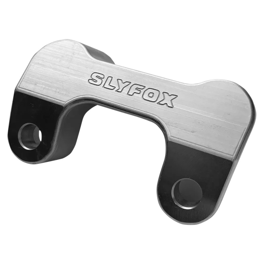 Riser Adapter — 3.5" on-center, 1/2" riser mounting holes, Raw finish