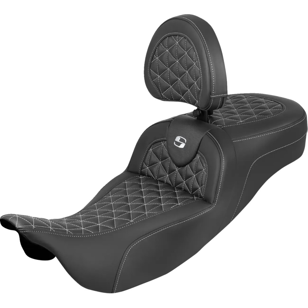 Extended Reach RoadSofa™ Tri Gripper Seat — 17-1/2" driver, 5-1/2" lumbar, Black