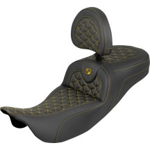 RoadSofa™ Tri Gripper Seat — 17-1/2" L x 15" W driver, 5-1/2" lumbar, Black