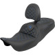 RoadSofa™ Tri Gripper Seat — 31 in, 15.5 in, Black, Blue