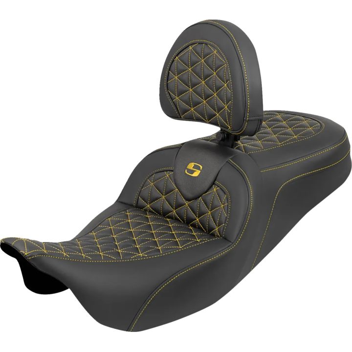 RoadSofa™ Tri Gripper Seat — 31 in overall length, 5.5 in lumbar support, Black