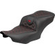 Roadsofa™ Standard Reach Seat — Standard tank fit, Black, Red