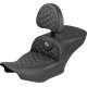Roadsofa™ Standard Reach Seat — Standard tank fit, 2-up, Black