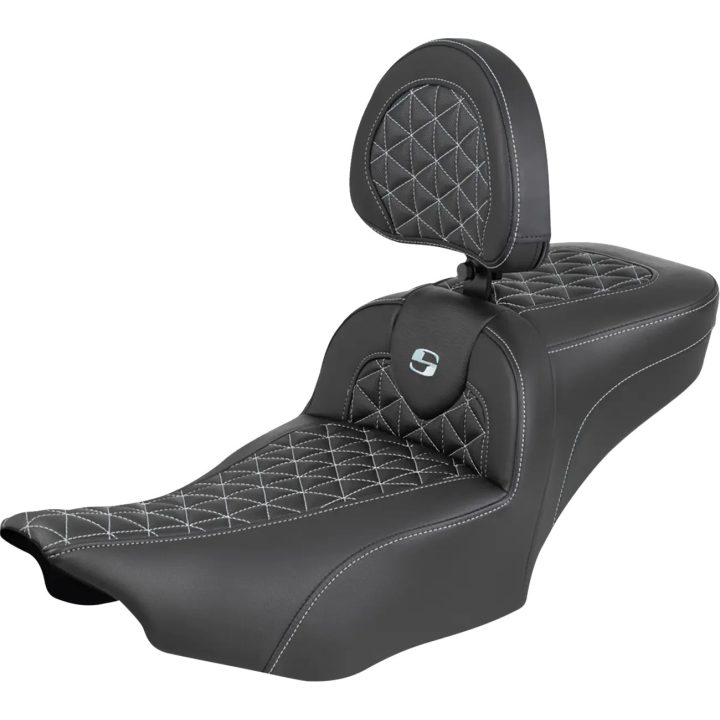 Roadsofa™ Extended Reach Seat — Driver 44.5 cm (17-1/2"), 35.5 cm (14") wide, Overall 77.5 cm (30-1/2"), Black
