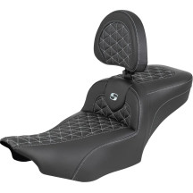 Roadsofa™ Extended Reach Seat — Driver 44.5 cm (17-1/2"), 35.5 cm (14") wide, Overall 77.5 cm (30-1/2"), Black