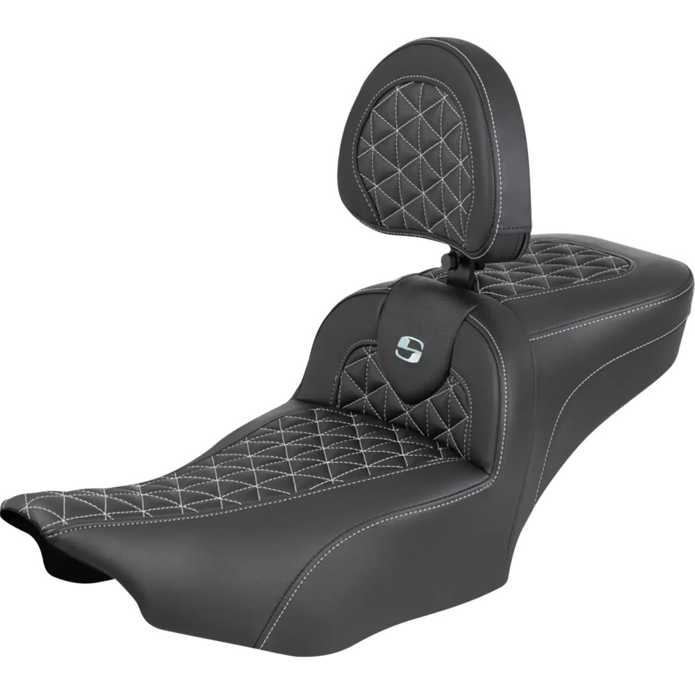 Roadsofa™ Extended Reach Seat — Driver 44.5 cm (17-1/2"), 35.5 cm (14") wide, Overall 77.5 cm (30-1/2"), Black