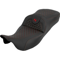 Extended Reach RoadSofa™ Seat — 17-1/2" L driver, 15" W, 5-1/2" lumbar, Black, Red
