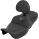 Dragon Scale Stitch RoadSofa™ Seat — Black, 2-Up, 78.5 cm (31")