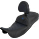 Dragon Scale Stitch RoadSofa™ Seat — 44.5 cm (17-1/2") driver length, 38 cm (15") driver width, Black, Blue