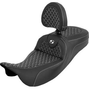 Dragon Scale Stitch RoadSofa™ Seat — 2-Up, Driver 17.5 in × 15 in