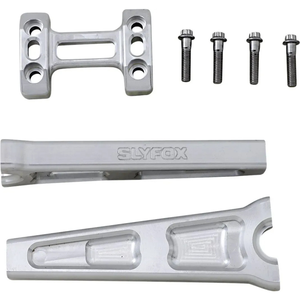 Handlebar Riser Kit — 8" rise, 1" clamp, 3-1/2" spacing, 6061-T6 aluminum