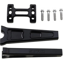 Handlebar Riser Kit — 3.5" width, 25.4 mm clamp, 20.5 cm rise, Black