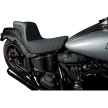 High Noon Seat — 29" length, 12-1/2" driver width, 6" rear width, Black