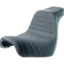 High Noon Seat — 29" length, 12-1/2" driver width, 6" rear width, Black