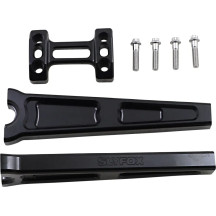 Handlebar Riser Kit — 10" rise, 1" clamp, 3-1/2" spacing, Black