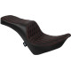 Asiento Freedom Touring — 34.5 cm ancho conductor, 76 cm largo, 2 plazas, Negro/Rojo