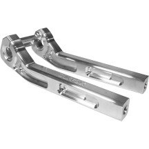 Handlebar Riser Kit — 25.4 mm (1") clamp, 38.1 mm (1-1/2") pullback, 25.5 cm (10") rise, Raw