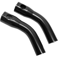 Elevadores Elite Custom de aluminio mecanizado — 1" diámetro de sujeción, 7" recorrido, 2-3/4" retroceso, Negro