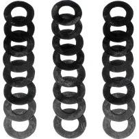 Juego de arandelas de asiento de muelles de válvula — 0.060", 0.030", 0.015" arandelas, 1.200" OD, 0.570" ID, 24 unidades