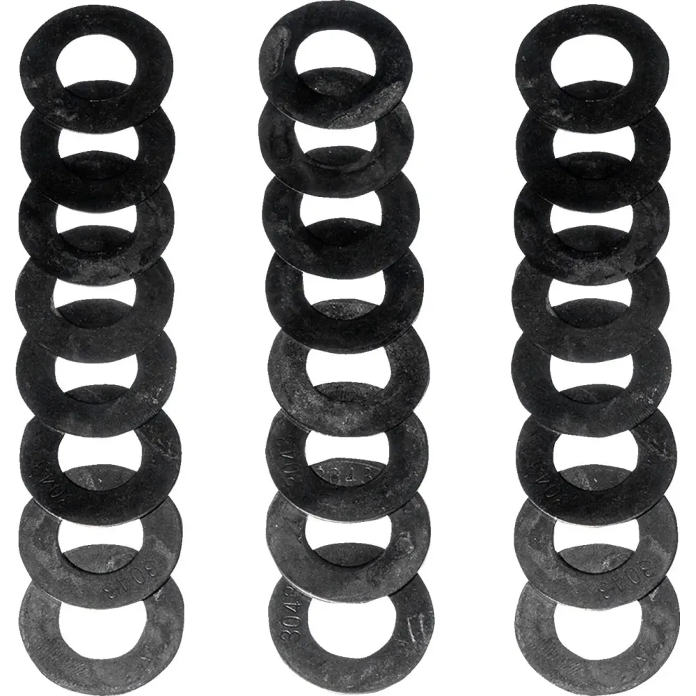 Valve Spring Seat Shims — 0.060", 0.030", 0.015" shims, 1.200" OD, 0.570" ID, 24 pack