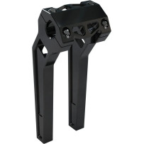 Elevadores de alto rendimiento — Diámetro de sujeción 32 mm (1-1/4"), retroceso 50.8 mm (2"), elevación 25.5 cm (10"), negro