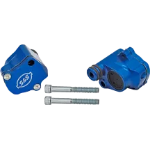 Billet Head Breather — Blue anodized
