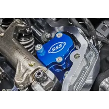 Billet Head Breather — Blue anodized