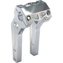 Performance Risers — 32 mm (1-1/4") clamp, 50.8 mm (2") pullback, 20.5 cm (8") rise, Raw