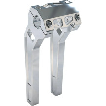 Performance Risers — 32 mm (1-1/4") clamp, 50.8 mm (2") pullback, 25.5 cm (10") rise, Raw