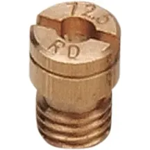 A-Bax Precision Keihin-Style Slot Head (KJ Prefix) Main Jets — 115 jet, 9.00 mm length, 6.00 mm head, KJ fitment