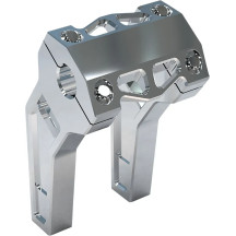 Performance Risers — 25.4 mm clamping, 50.8 mm pullback, 150 mm rise, Raw finish