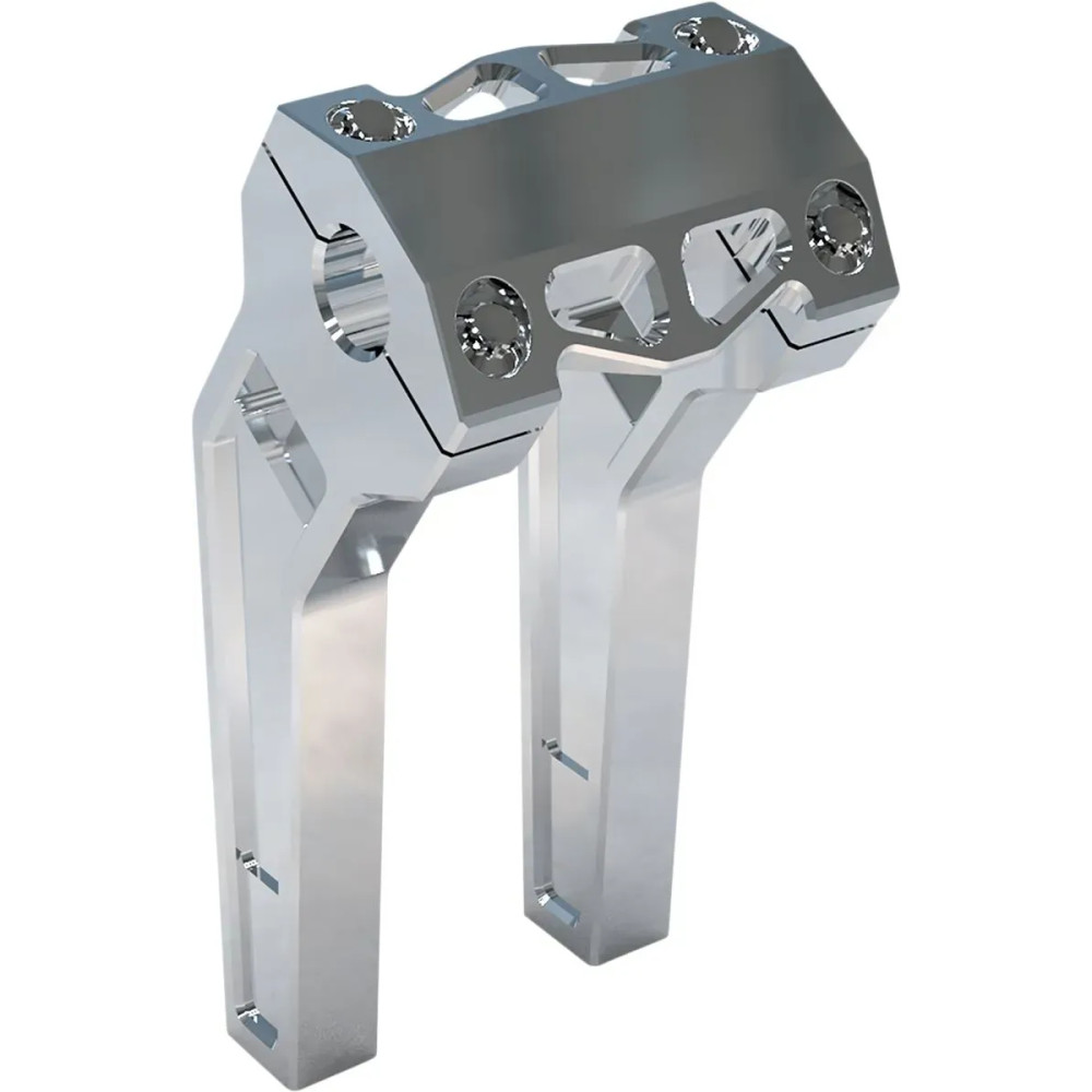 Performance Risers — Clamp 1" (25.4 mm), Rise 8" (20.5 cm), Pullback 2" (50.8 mm), Pair, Raw