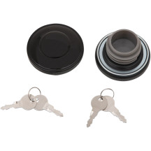 Screw-In Locking Gas Cap — Black, non-vented screw cap