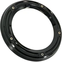 Assault Derby Cover with Window — Black gloss, 6061-T6 aluminum