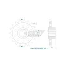 Sport Sprocket Front 530 — 530 chain, 19T, front mounting