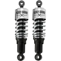 Amortiguadores Slammer — 267 mm (10,5") ojo a ojo, trasero, par, Negro