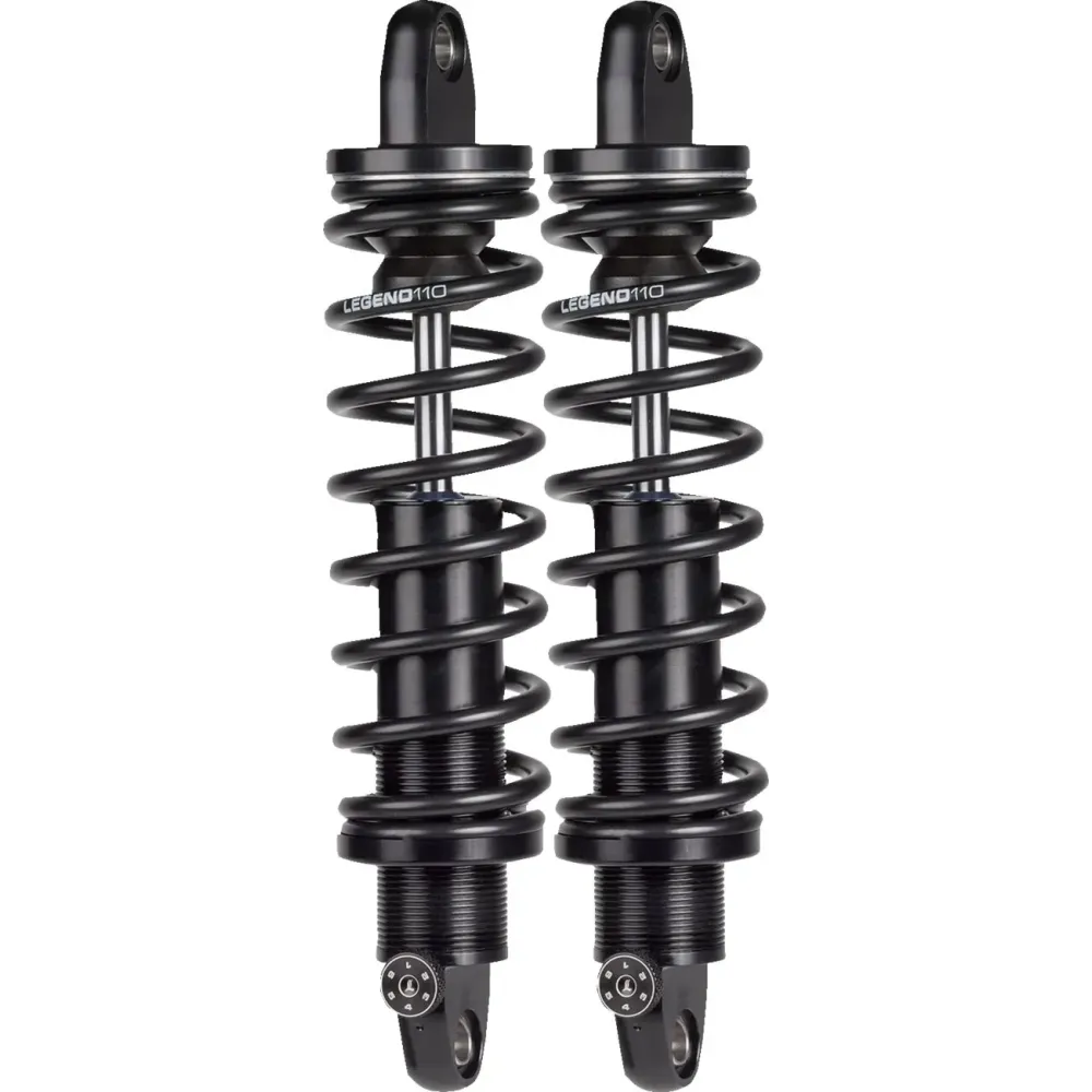REVO-A Adjustable Trike Coil Suspension — Black anodized, 330 mm (13"), rear