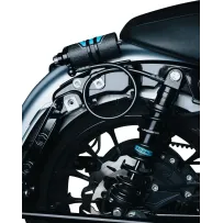 Montaje externo de depósito remoto REVO ARC — Compatible con '14–'24 FL Touring, kit de dos posiciones, Negro