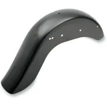 Guardabarros trasero — Negro, 99,7 cm longitud de contorno, 17,8 cm ancho de montaje interior