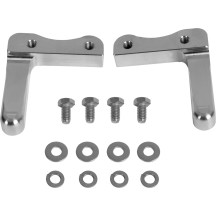 Guardabarros delantero Serie Hugger con bloques de montaje para Softail/Dyna — neumáticos 90/90-19 y 100/90-19, negro