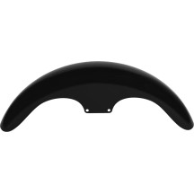 Guardabarros delantero Serie Hugger con bloques de montaje para Softail/Dyna — neumáticos 90/90-19 y 100/90-19, negro